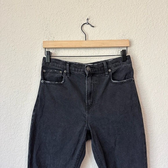 ABERCROMBIE & FITCH Distressed High-Waisted Skinny Jeans Washed Black - Picture 2 of 11